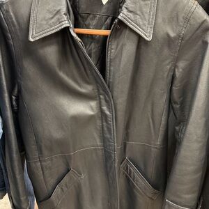 Jacqueline Ferrar Classic Black Leather Jacket